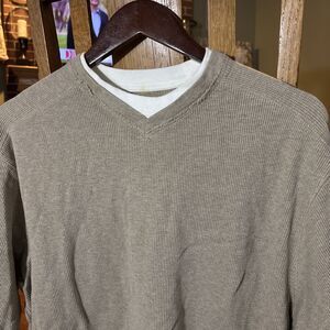 Roundtree & Yorke Men’s Long Sleeve Thermal Layered Collar XL